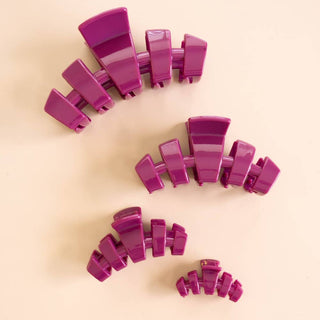 Teleties Classic Mulberry Large Claw Clip