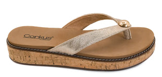 Corky's Off the Deep End Sandal in Gold
