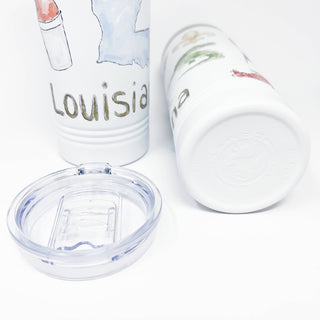 Louisiana Icons Skinny Tumbler 22oz