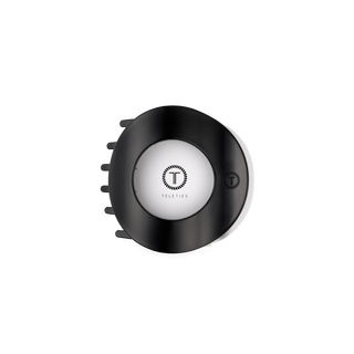 Teleties Jet Black | Medium | Flat Circle Hair Clip