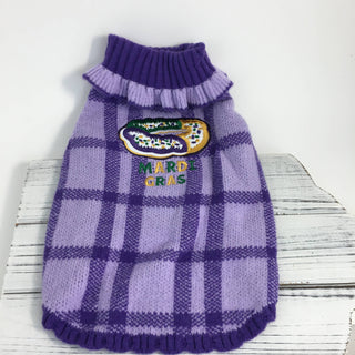 Mardi Gras Small Animal Sweater