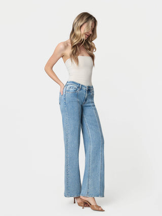 Lovervet High Rise Seam Panel Jeans