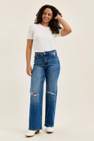 Judy Blue 90's Medium Rise Straight Leg Jeans