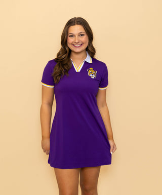 Licensed LSU Vintage Tiger Polo Dress