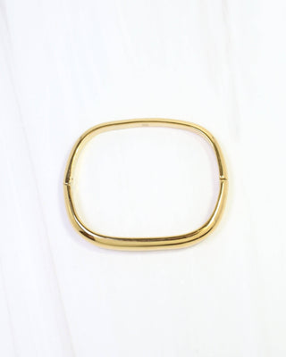 Cynthia Square Hinged Bangle Bracelet