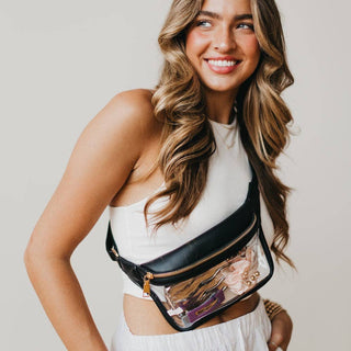 Clara Clear Bum Bag: Black