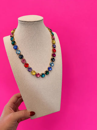 Dorothy Rainbow Rhinestone Necklace