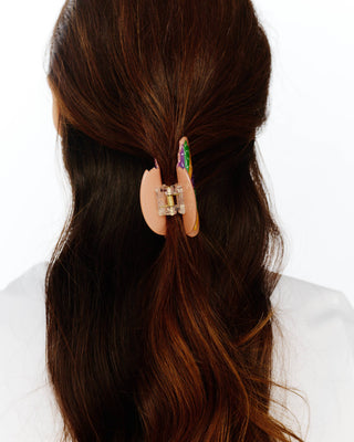 King Cake Bite Claw Clip