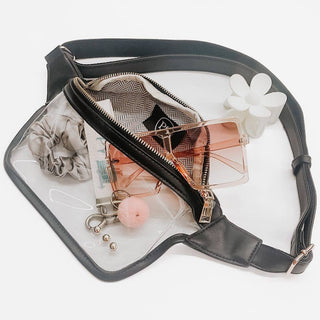 Clara Clear Bum Bag: Black