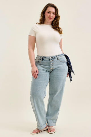 Judy Blue Margo Arc Leg Jeans w/Bandana Loop