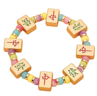 Gold Mahjong Bracelet