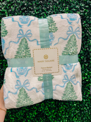 Winter Pines Holiday Blanket