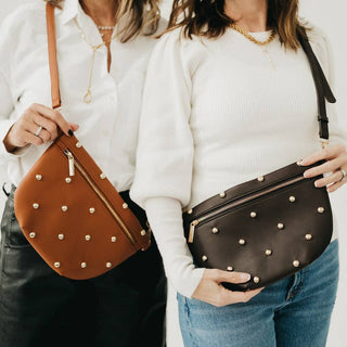 Chic Gold Studded Westlyn Bum Bag