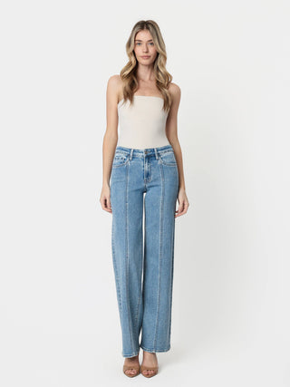 Lovervet High Rise Seam Panel Jeans