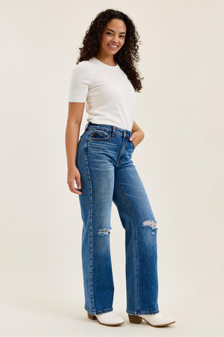 Judy Blue 90's Medium Rise Straight Leg Jeans