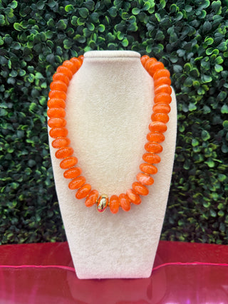 Colorful Statement Necklaces with Gold Accent Bead