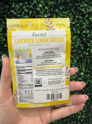 Lemon Lavender Breeze Frozen MOCKTAIL Mix