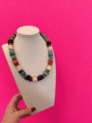 Crunchy Leaves Statement Necklace