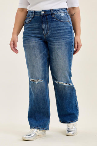 Judy Blue 90's Medium Rise Straight Leg Jeans