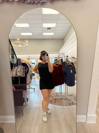 Wrap Front Active Romper Dress