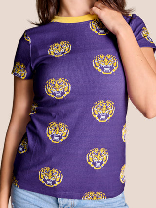 Licensed LSU Roster Ribbed Tee