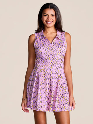 The League Licensed LSU Pleated Tennis Mini Dress