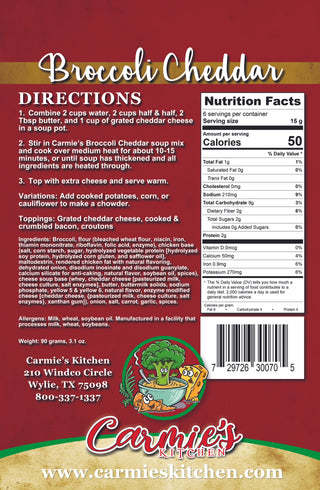 Carmie's Broccoli Cheddar Soup Mix