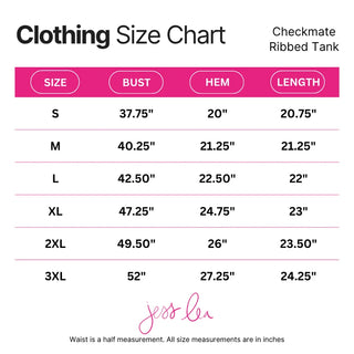 Checkmate Ribbed Gameday Tank