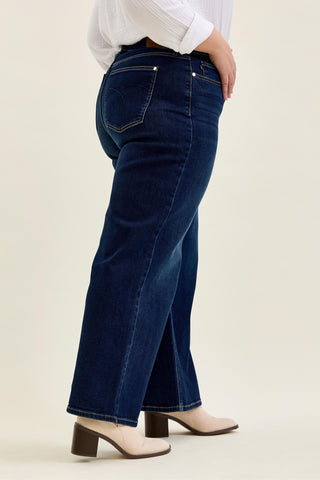 PETITE Judy Blue LUXE Retro Wide Jeans
