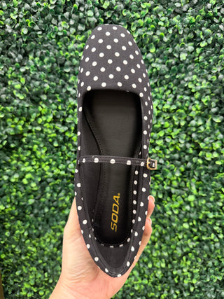 Dotty Mary Jane Ballet Flats