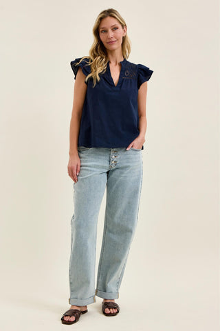 Judy Blue Margo Arc Leg Jeans w/Bandana Loop