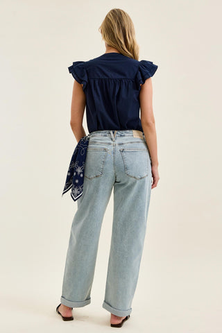 Judy Blue Margo Arc Leg Jeans w/Bandana Loop