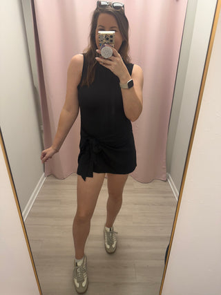 Wrap Front Active Romper Dress