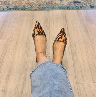Wild Side Sling Back Flats