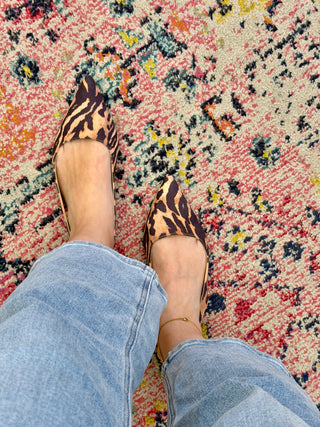 Wild Side Sling Back Flats