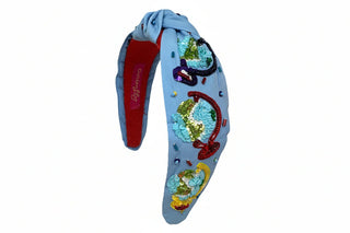 Globe Beaded Knot Headband