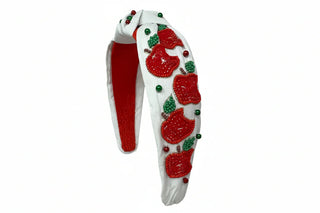 Apple Beaded Knot Headband