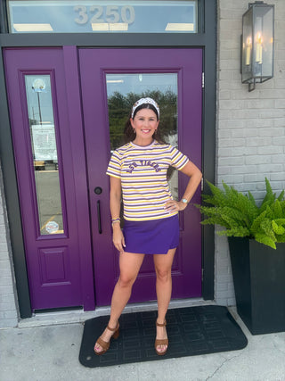 LSU Weekend Striped Tee