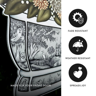 NOLA Fall Fleur Door Hanger
