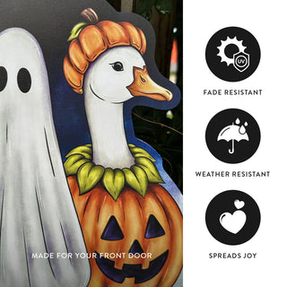 Halloween Goose Trio Door Hanger