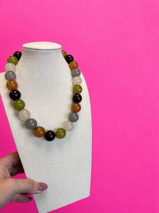 Autumn Statement Ball Necklace