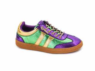 Corky's Mardi Gras Metallic Heads Up Sneakers
