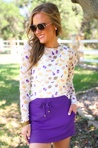 GEAUX Purple Everyday Skort
