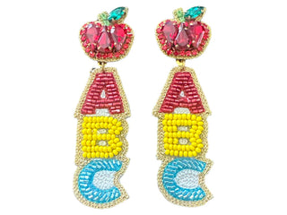 ABC Beaded Earrings