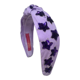 Purple Sequin Star Headband
