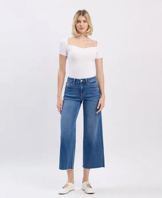 Lovervet Super Soft Crop Slim Wide Jeans