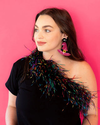 Jumbo Witch Hat Statement Earrings