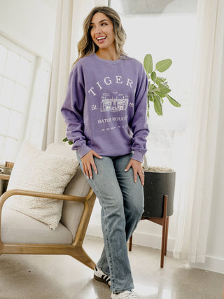 Licensed Tiger Stadium Coordinates Sweatshirt
