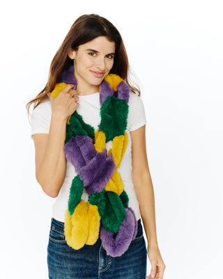 Mardi Fur Chain Link Scarf