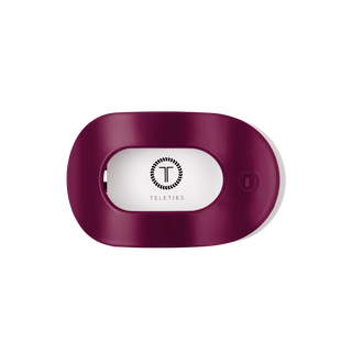 Teleties Mulberry Medium Flat Round Hair Clip